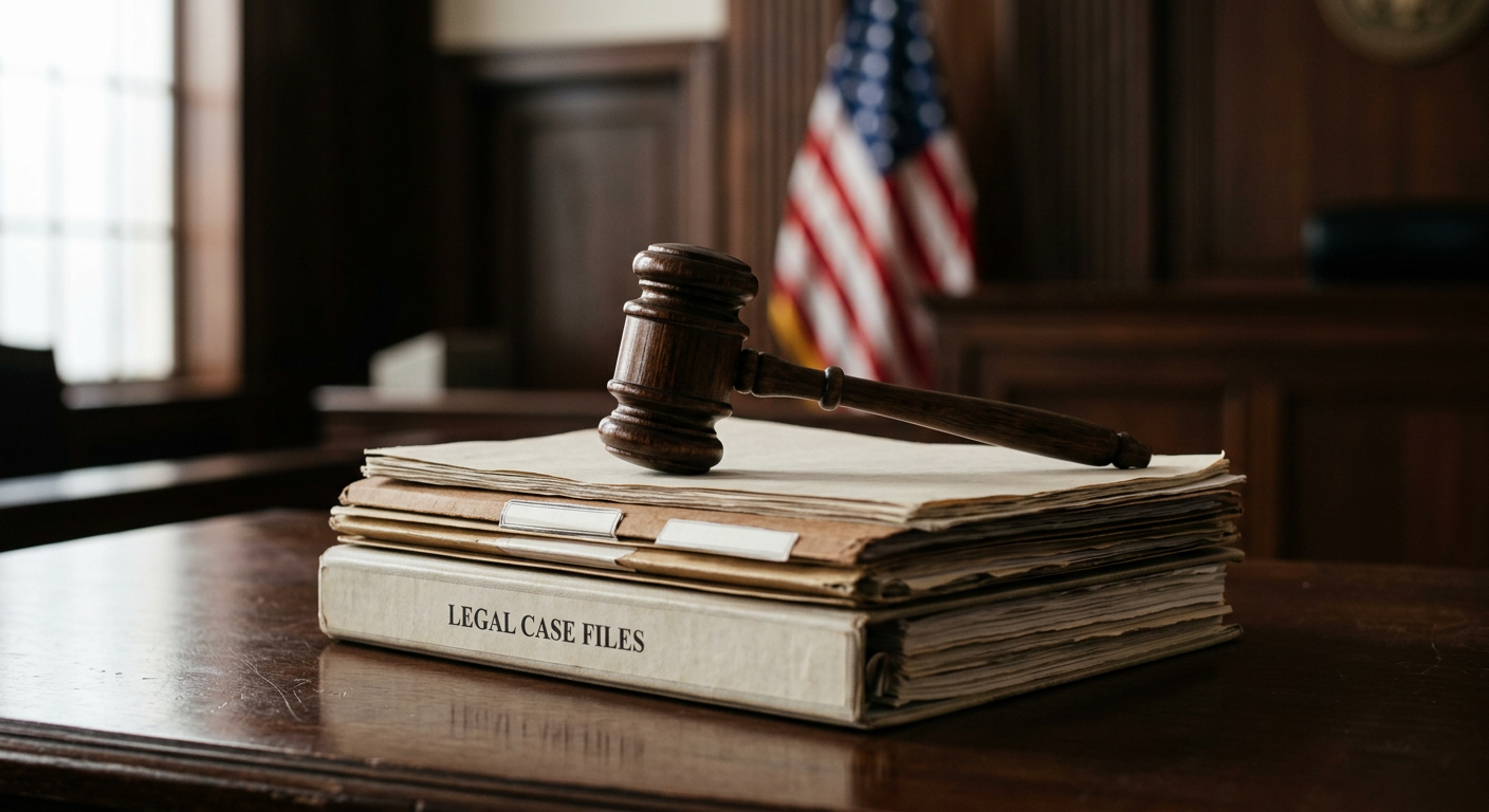 Regulatory documents and a gavel symbolizing state and federal oversight