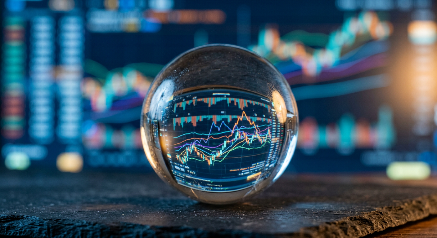 Abstract visualization of probability and risk in financial decision making