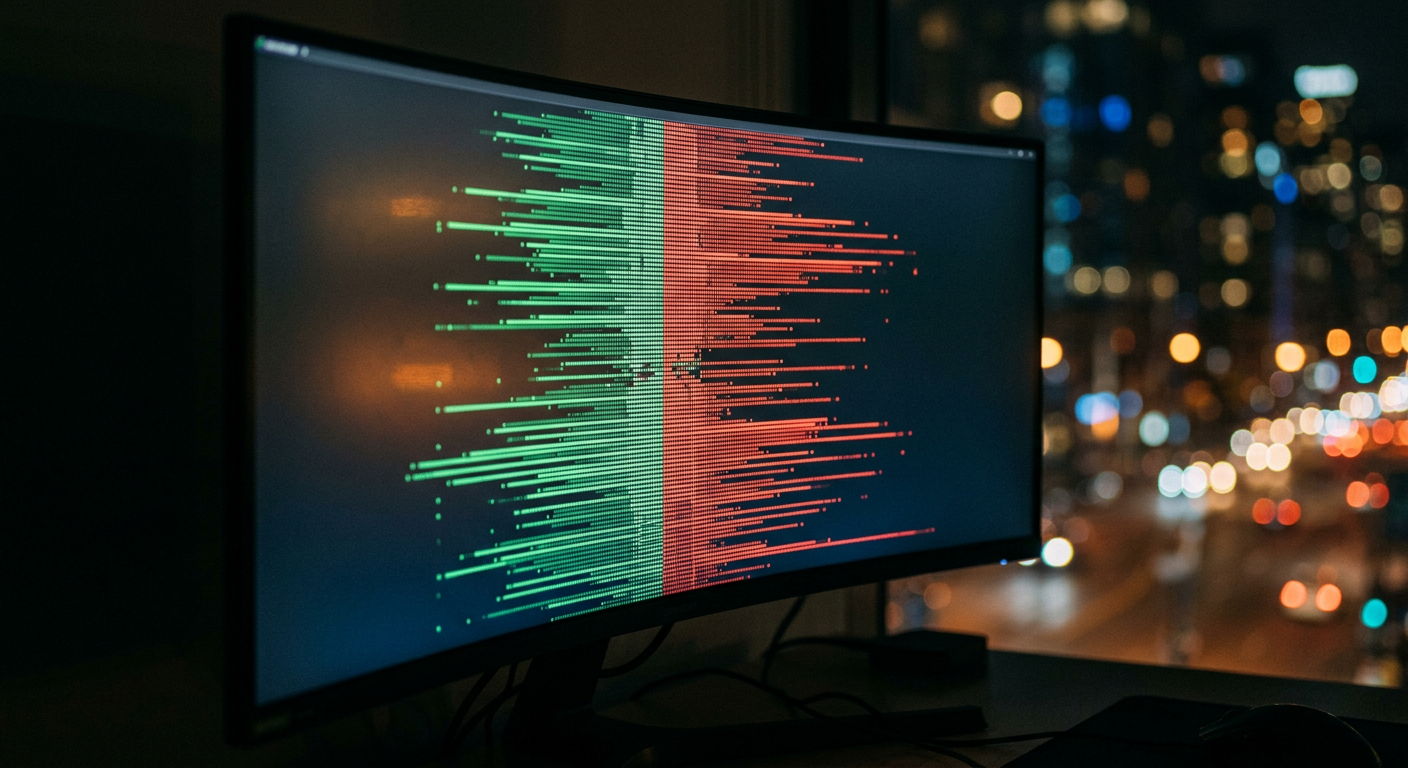 Digital order book visualization representing real-time market pricing
