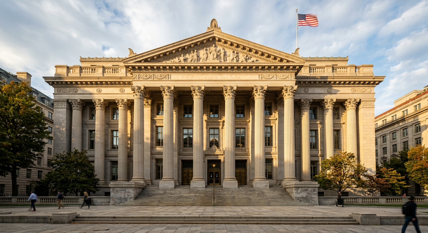 Federal Reserve building symbolizing economic events tracked by prediction markets
